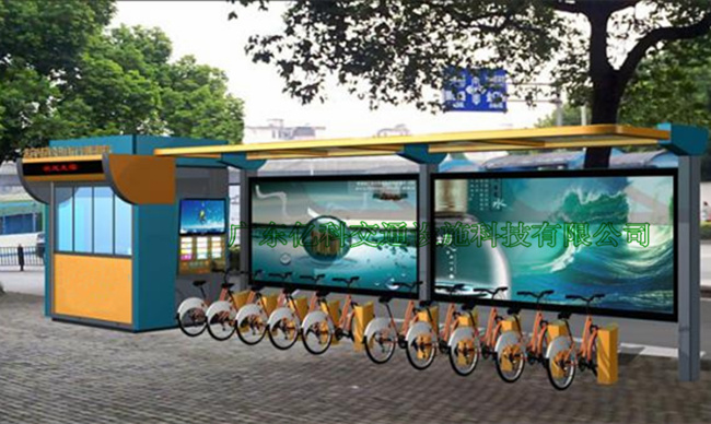 綠道公共自行車(chē)棚效果設計